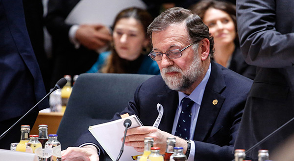 Ousted Spanish PM Mariano Rajoy 